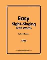 Easy Sight-Singing with Words Digital File Reproducible PDF cover Thumbnail